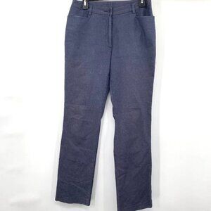 LILLY PULITZER Grey Blue Dress Pant Trouser 6 Work